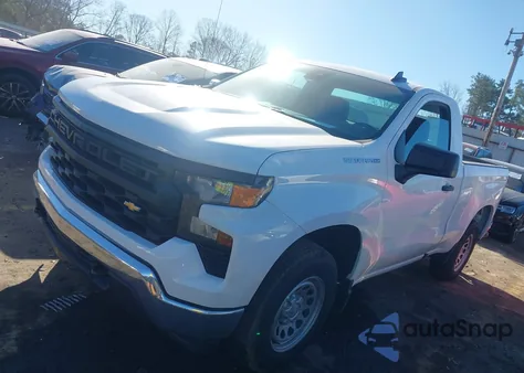 2024 Chevrolet Silverado 1500 2Wd Standard Bed Wt from USA, damaged, VIN 3GCNAAEKXRG328232